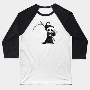 Halloween Fun - The Grim Reaper Baseball T-Shirt